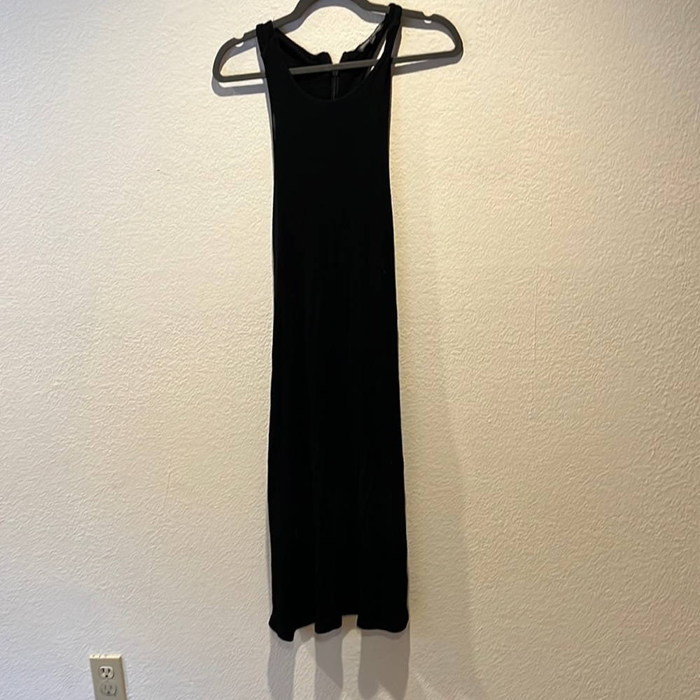 Black razor back dress